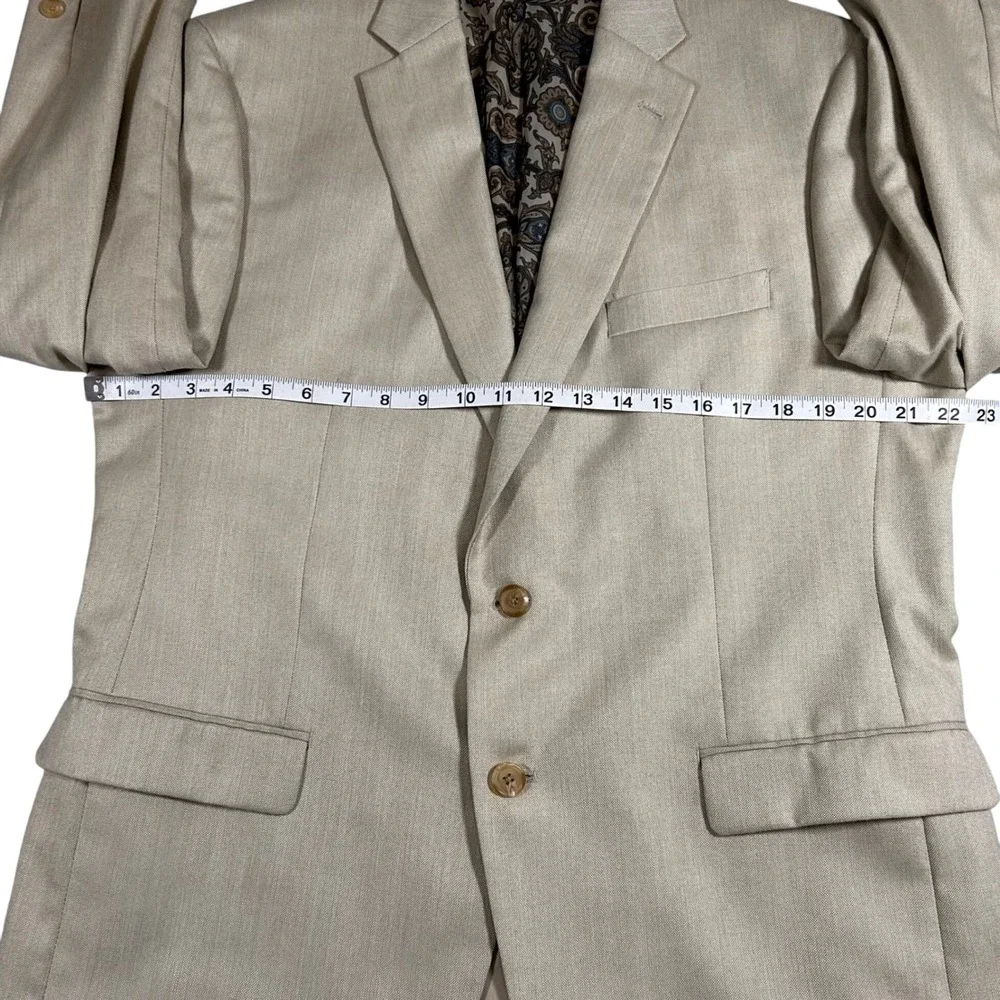 Lauren Ralph Lauren Mens 43R Tan Two Button Blazer Sport‎ Coat Jacket